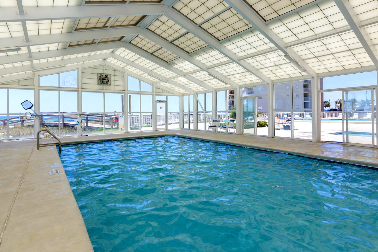 Year round swimming with an Indoor Pool at Perdido Sun condos in Perdido Key